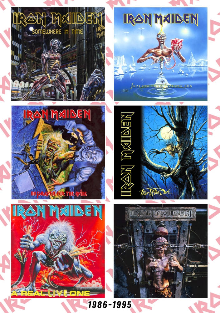 

Стикерпак Iron Maiden (album covers 1986-1995)