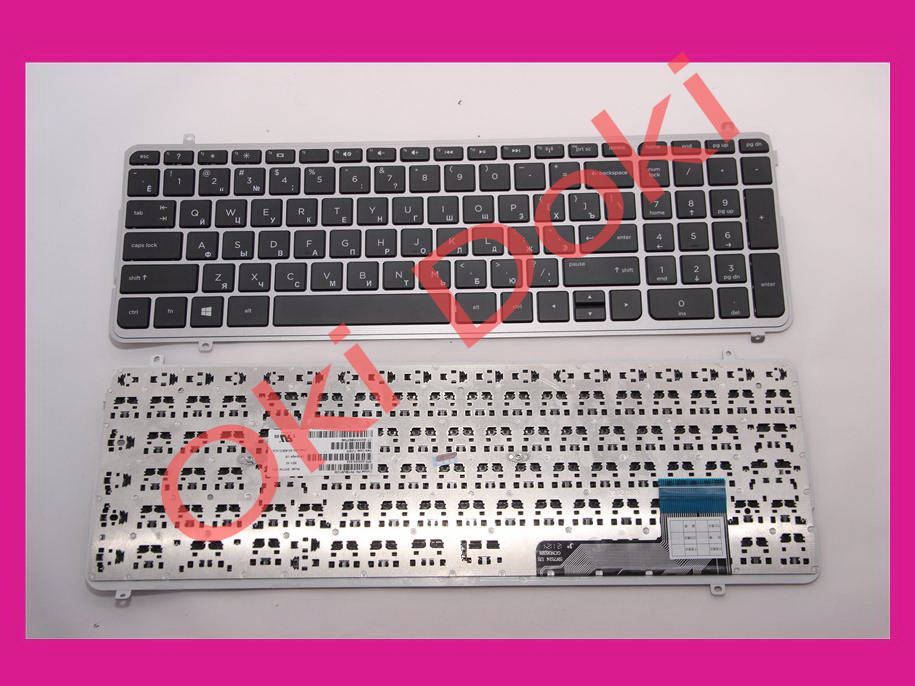 

Клавиатура HP Envy Touchsmart M6-K000 M6-K100 series rus blacksilver рамка