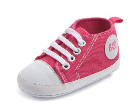 

Детские кроссовки-пинетки розовые 12,5см, Черный