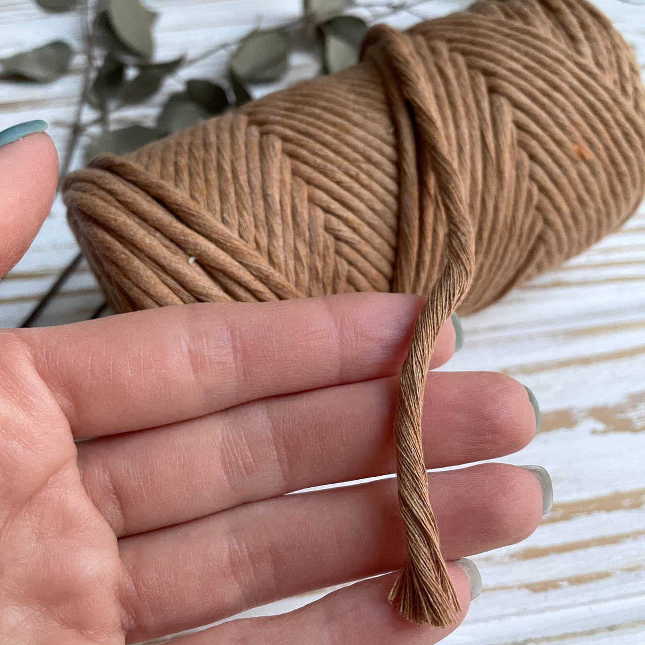 

Эко шнур Macrame Cord 3 mm, цвет Светлая корица