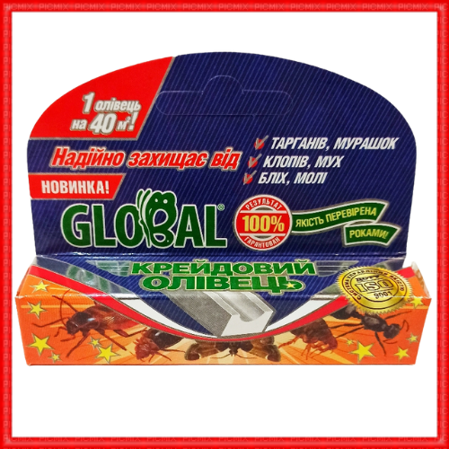 

Карандаш-мелок от ползающих насекомых Global 40м2