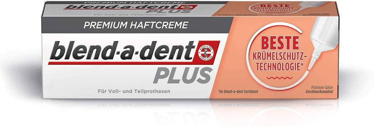 

Фиксирующий крем Blend-a-dent Plus Premium-Haftcreme Krümelschutz для зубных протезов 40g