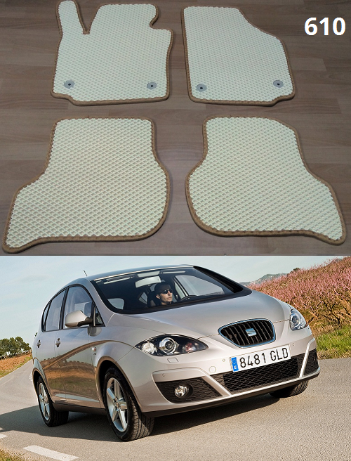 

Коврики ЕВА в салон Seat Altea '04-15, Черный