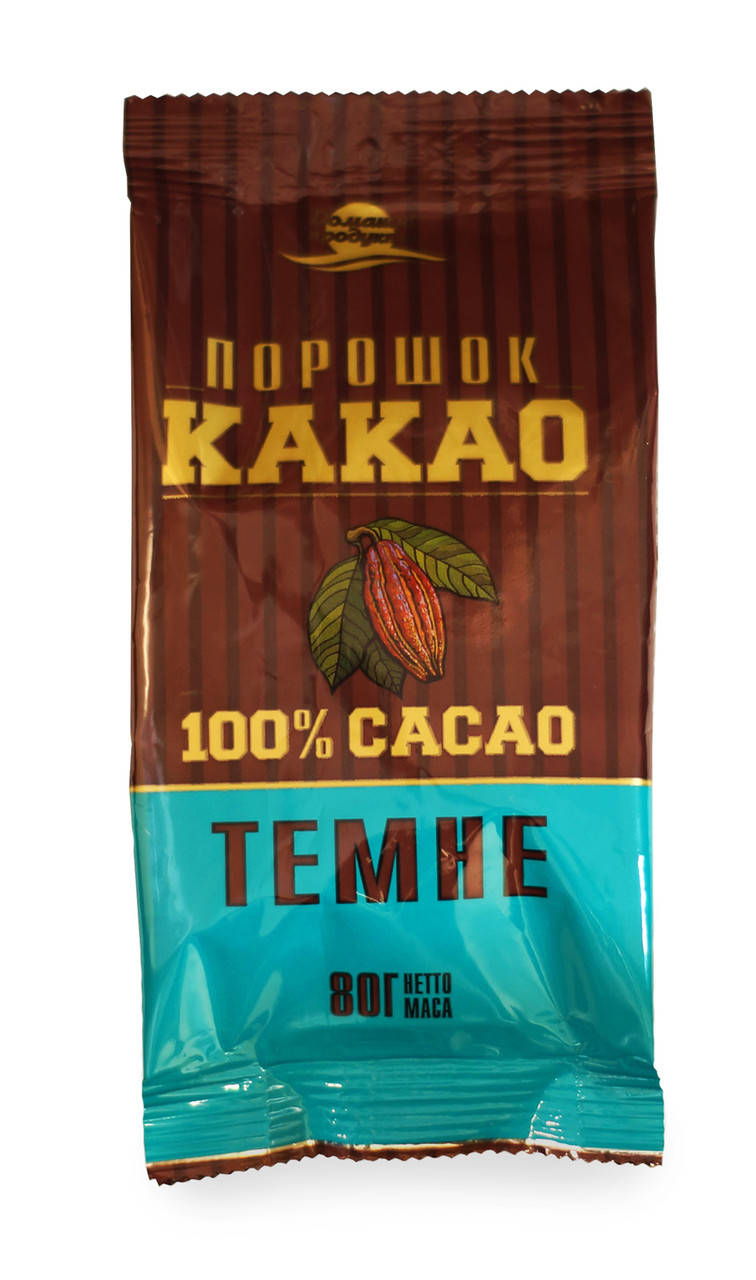 

Какао Домашні продукти 80г порошок темний