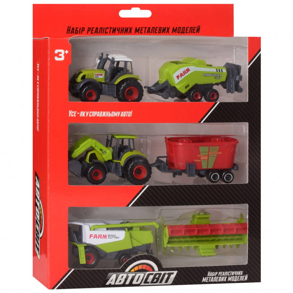 

Игрушечный трактор, комбайн