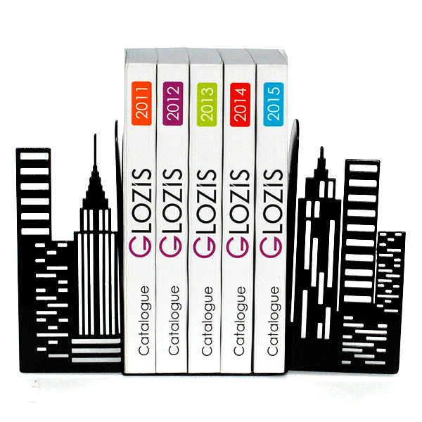 

Упоры для книг, держатель ограничитель для книг, органайзер для книг Glozis City G-026 30 х 20 см