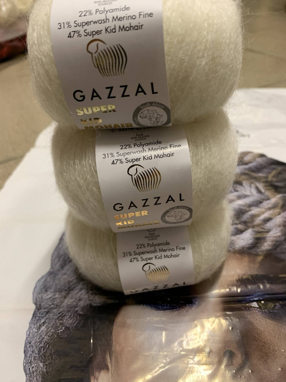 

Турецкая Пряжа Super kid Mohair фирма Gazzal