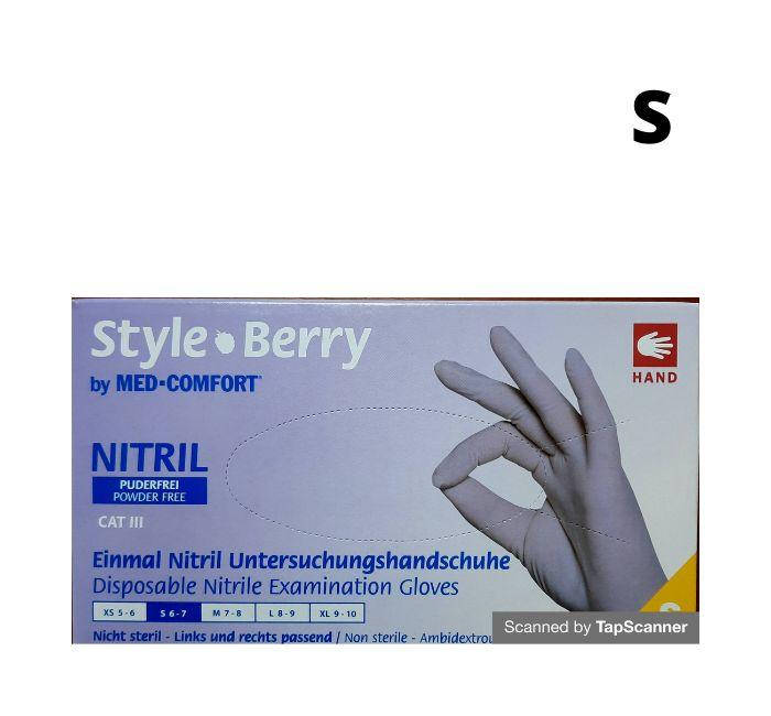 

Перчатки нитриловые , Style Berry 100шт\уп ягода текстурированные, Фиолетовый