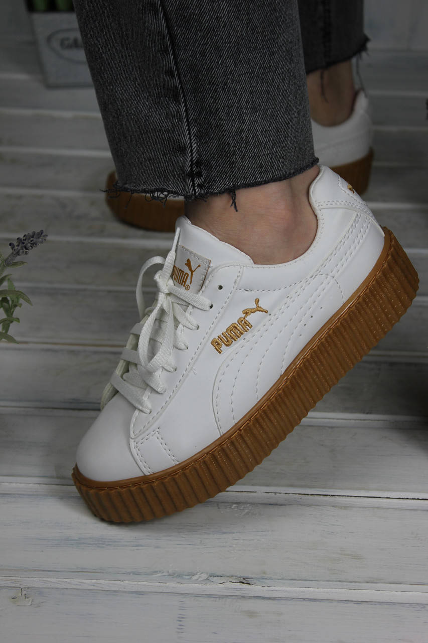 

Puma Rihanna Creepers кожаные белого оттенка 39, Белый