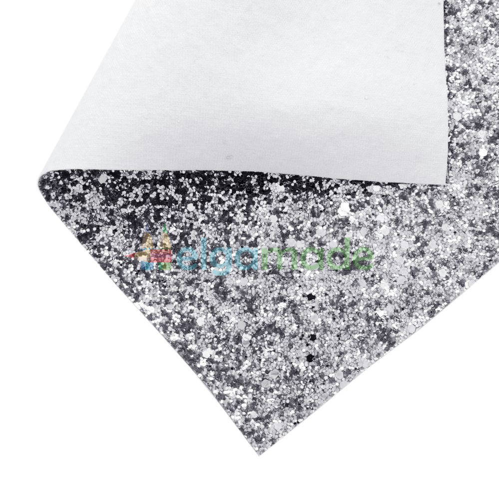 

Кожзам с крупными блестками ТЕМНОЕ СЕРЕБРО, 20х27 см, Китай