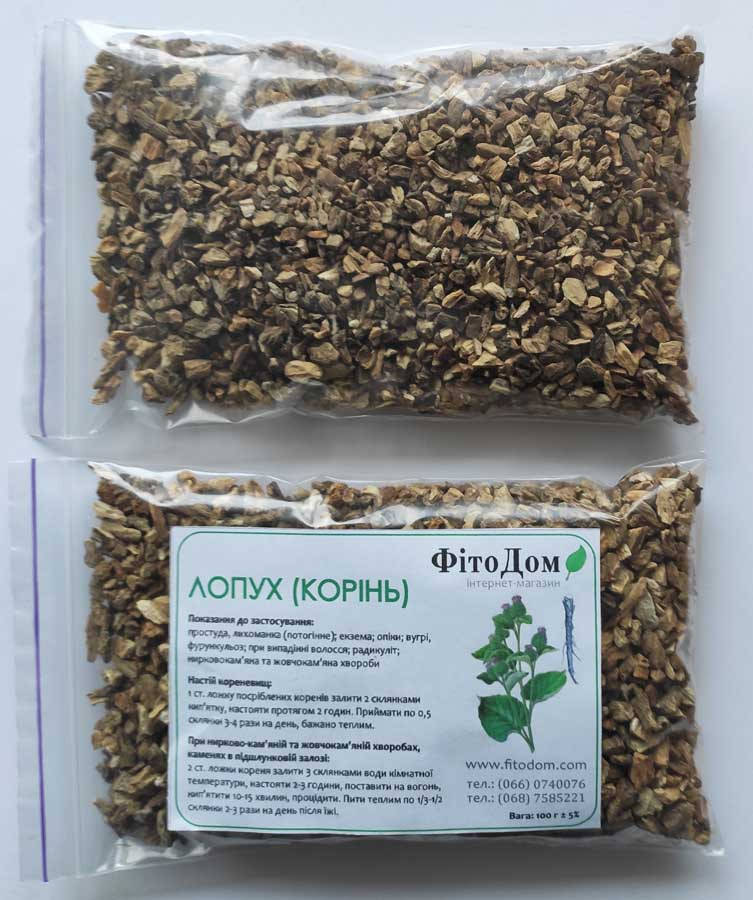 

Корень лопуха (измельчённый), 100 гр