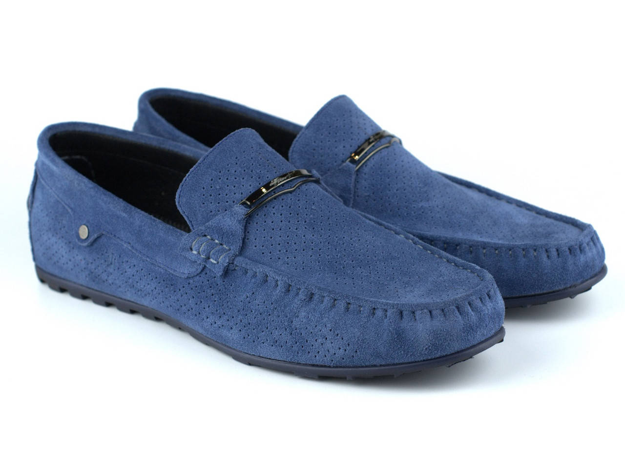 

Летние светло-синие мокасины перфорация мужская обувь больших размеров Rosso Avangard ETHEREAL Sky Blu Vel BS