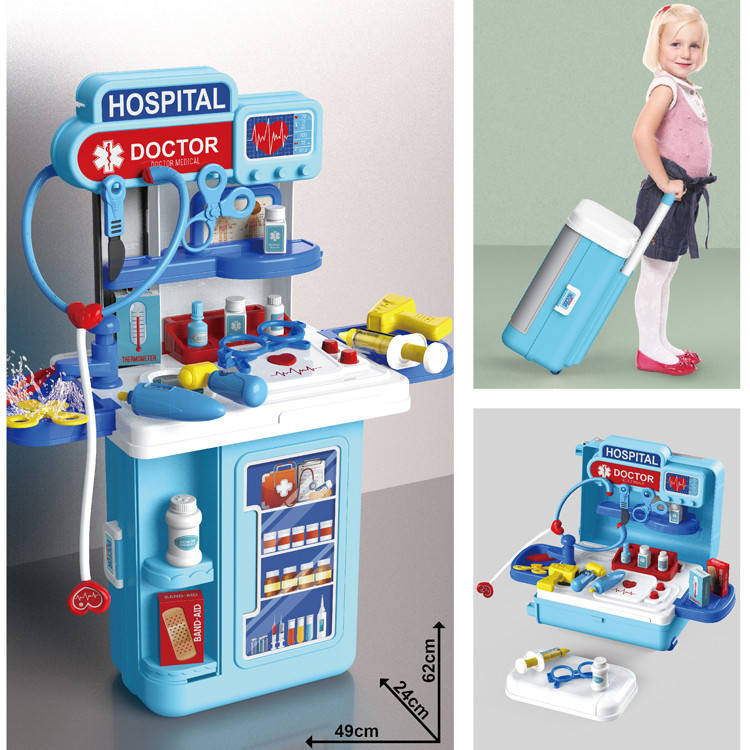 

Детский игровой набор доктора в чемодане 3 в 1 "Передвижная больница" Set Doctor Toys