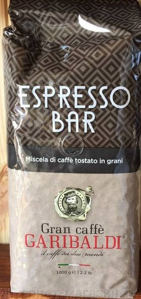 

Кофе в зернах Garibaldi Espresso Bar 1кг Италия