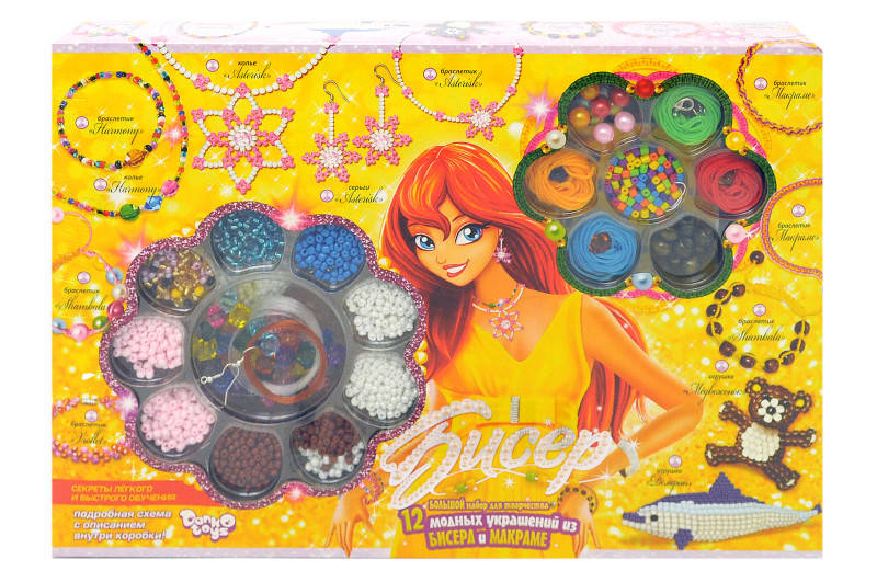 

Набір для творчості "Бісер+фенечка" БФ-01 DANKO