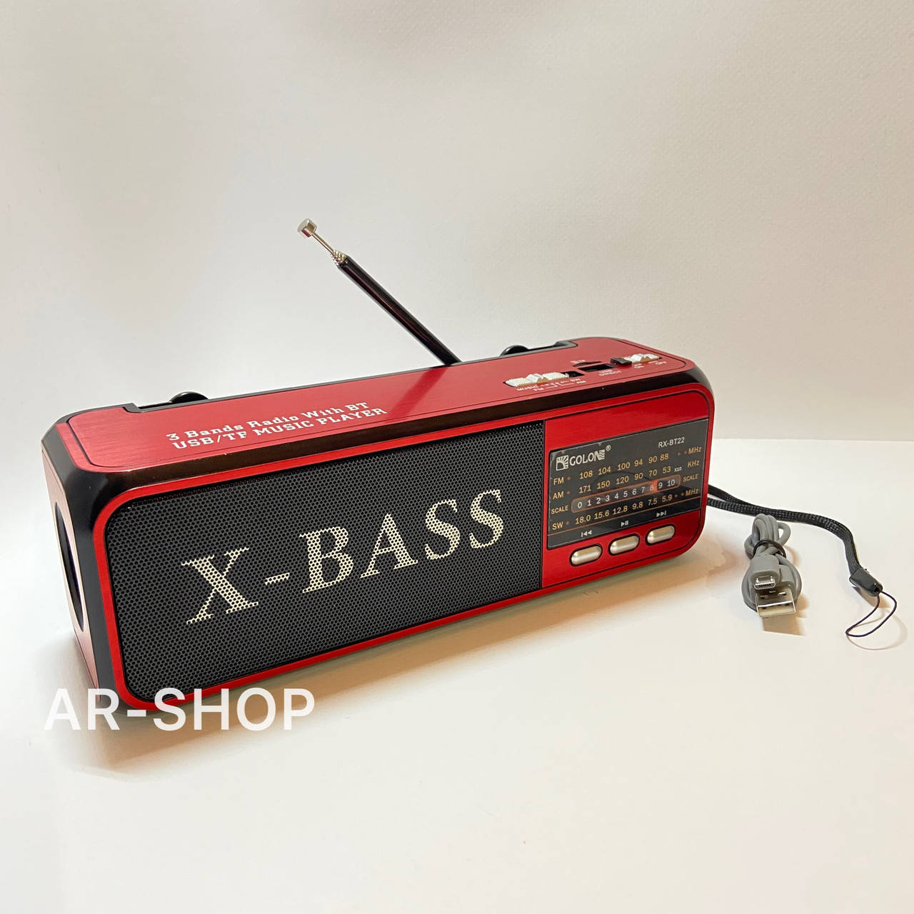 

Радиоприемник Golon RX-BT22 Красный