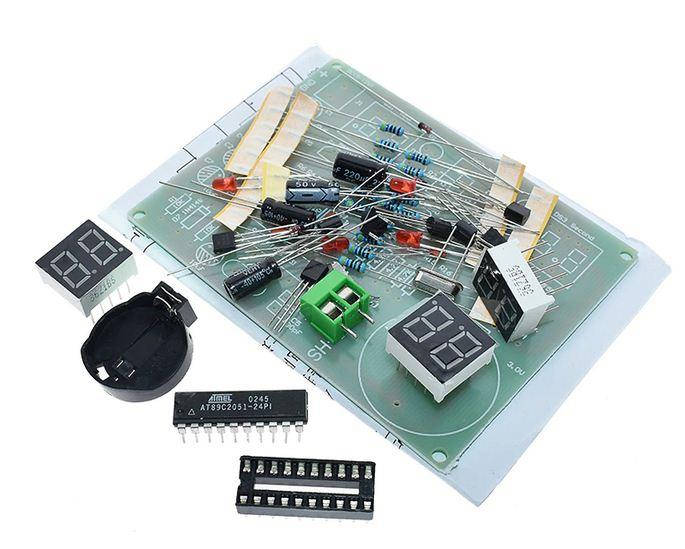 

C51 Цифровые Электронные Часы Люкс DIY