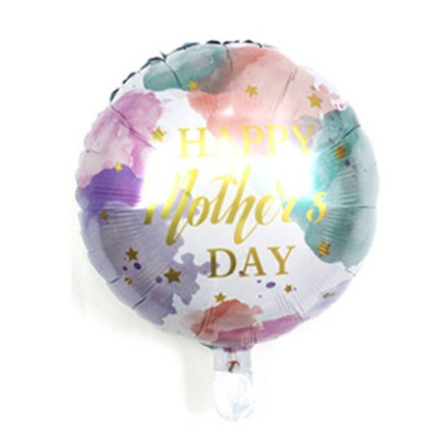 

Фольгированный шар круг "Happy mother's day" 18" Китай, Белый