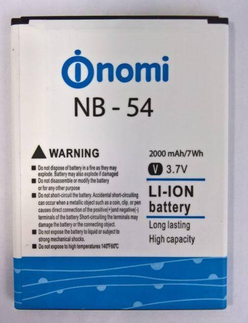 

Аккумулятор NB-54 (Li-ion 3.7V 2000mAh) для мобильного телефона Nomi i504 Dream
