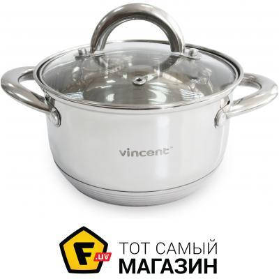 

Кастрюля 4.5 все виды плит Vincent Кастрюля 22 см 4,5 л VC-3167-22 нержавеющая сталь -, покрытие
