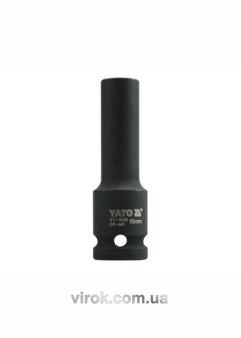 

Головка торцевая ударная шестигранная YATO 1/2" М10 х 78 мм YT-1030