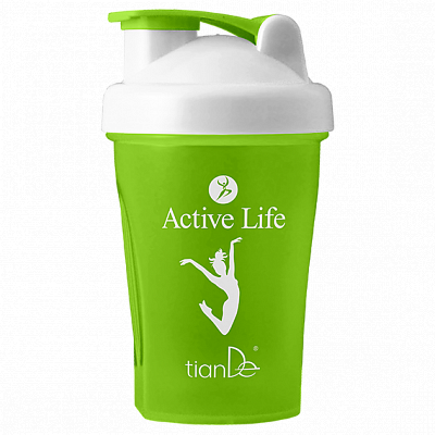

Шейкер для коктейлей Active Life зелёный, 400ml., TianDe Китай