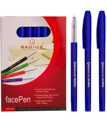 

Ручка масляна Radius FAСEPEN синя