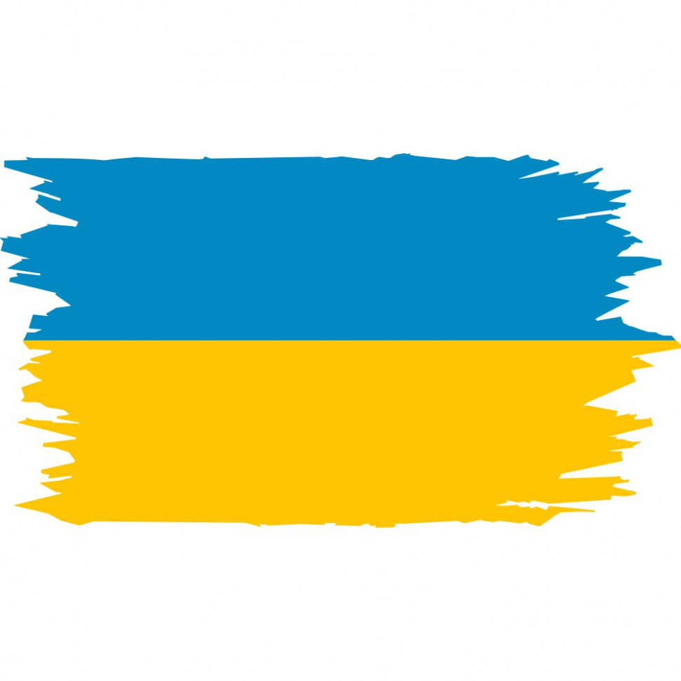 

Виниловая наклейка на автомобиль - Флаг Украины