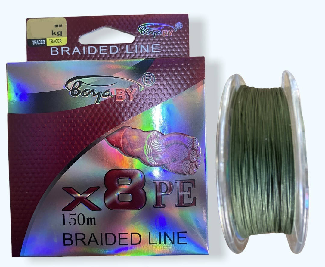 

Шнур рыболовный Boya By Braided Line X8PE 150 м. 0.40, Зелёный