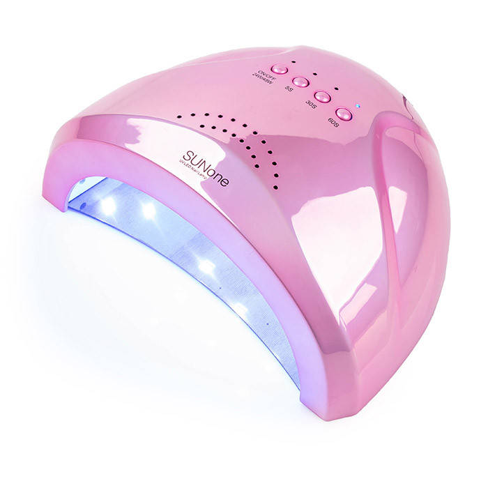 

Лампа для маникюра SUN One 48W Mirror Pink (зеркальная) для полимеризации, Розовый