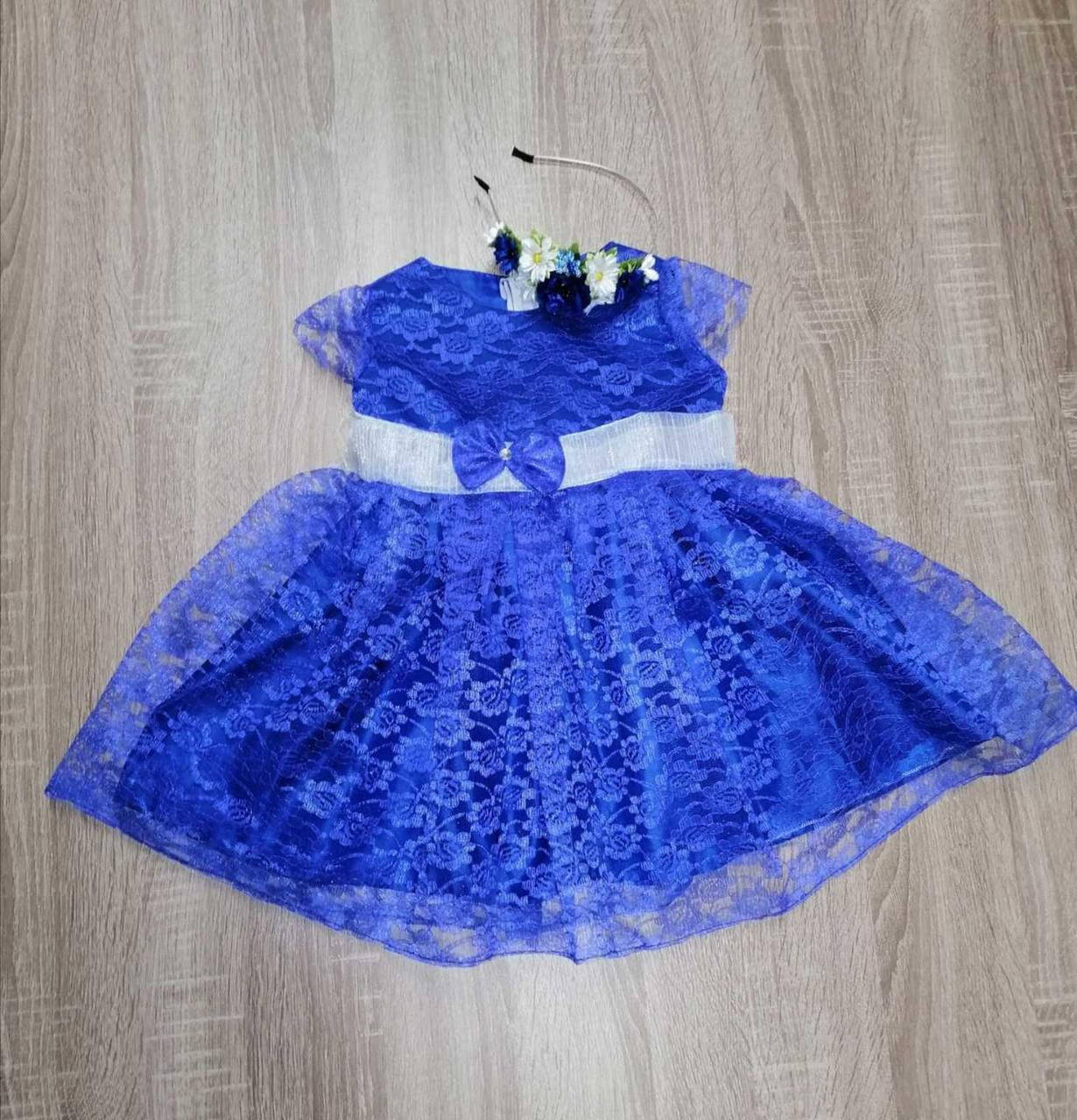 

Нарядное пышное платье на годик "Ажурное", Мята