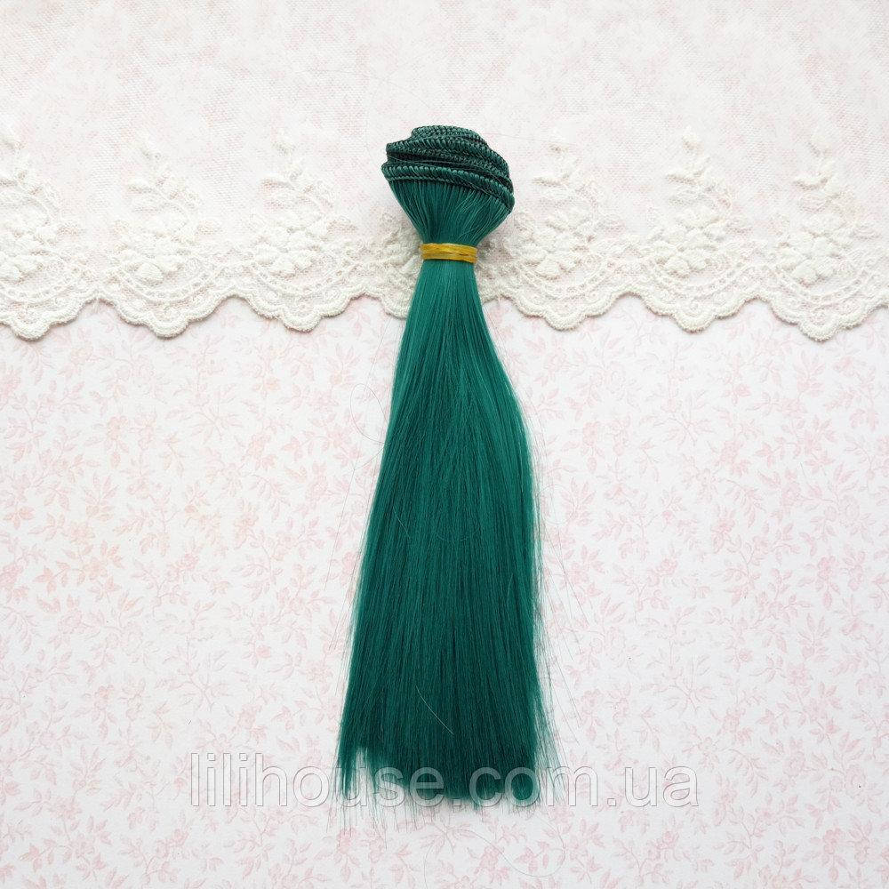 

Волосы для Кукол Трессы Прямые ЯРКО-ЗЕЛЕНЫЕ 15 см