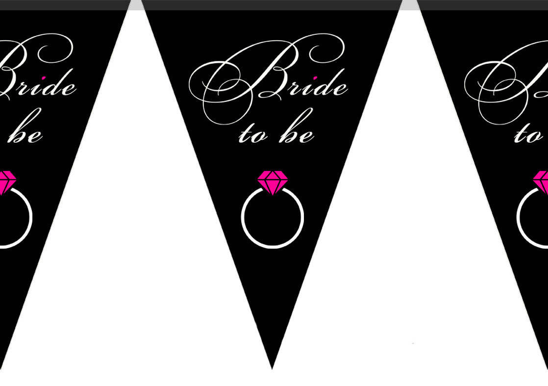 

Флажки-гирлянды "Bride to be" (карнавальная гирлянда из флажков) вымпелы 2м-