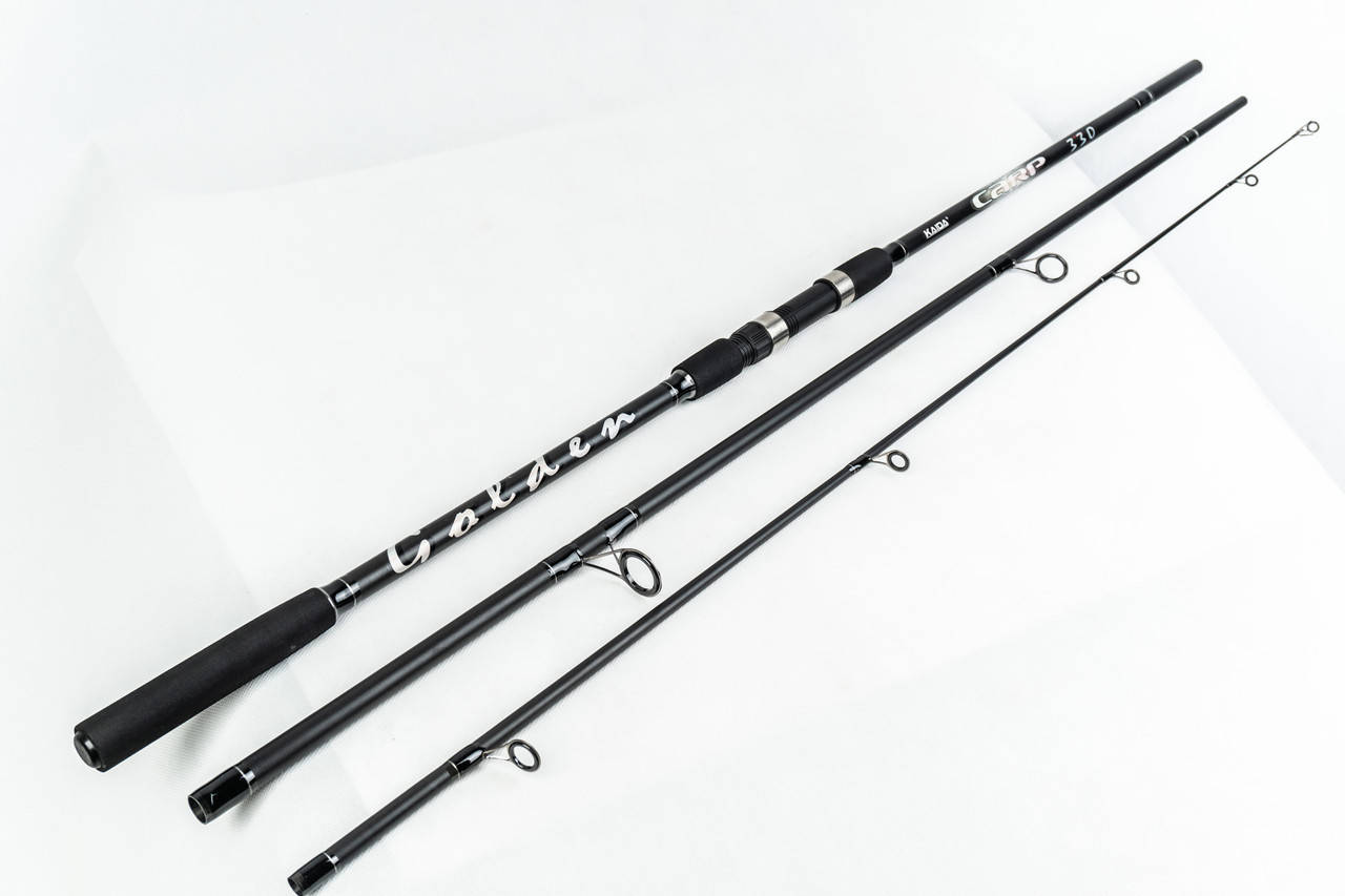 

Удилище карповое 3,30м Kaida Golden Carp 3 Lbs, Черный