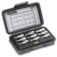 

НАБОР ГОЛОВОК ТОРЦЕВЫХ С НАСАДКАМИ TORX STANLEY 1/2" Т20-T60 9 ШТ