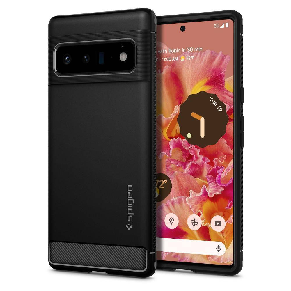 

Чехол Spigen Rugged Armor для Google Pixel 6 Pro Matte Black (ACS03456), Черный