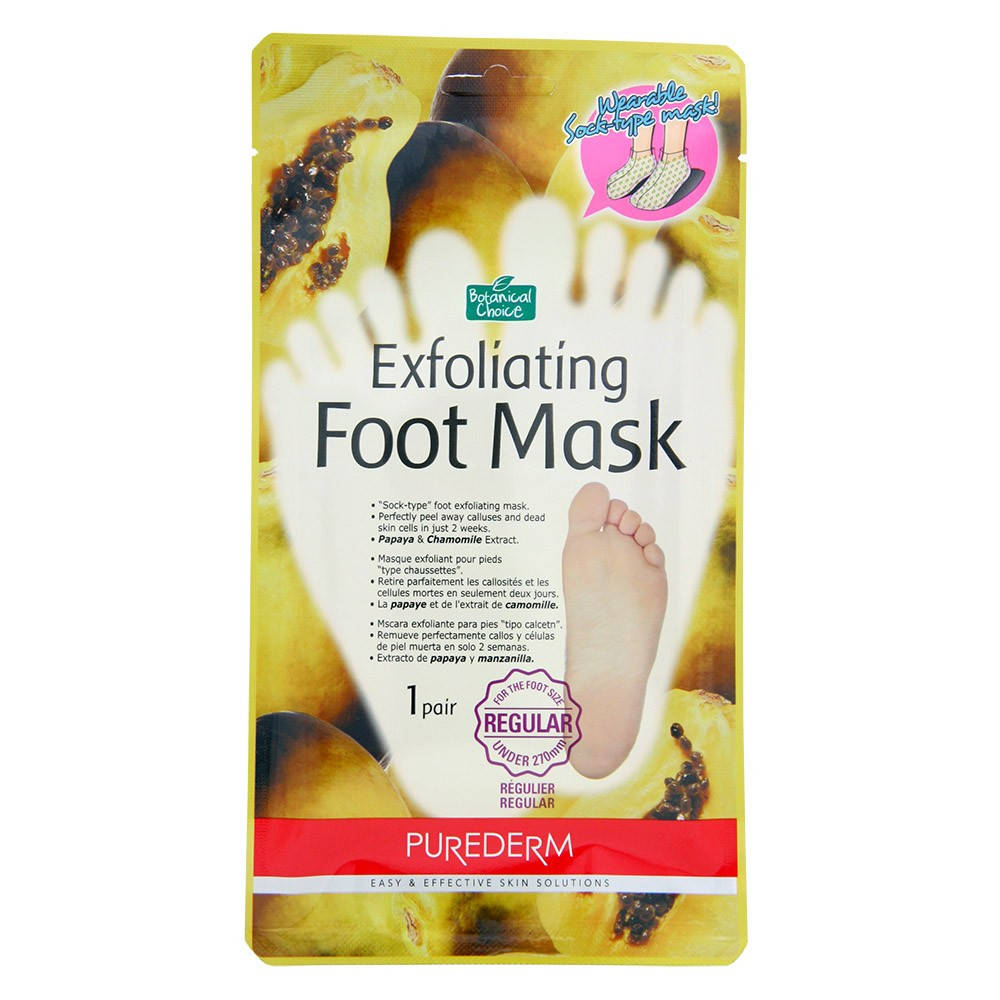 

Носочки-пилинг для ног Purederm foot exfoliator с экстрактом папайи