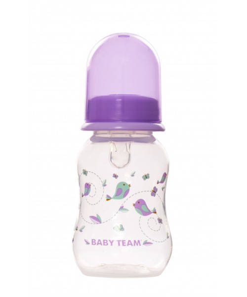 

Бутылочка с талией и силиконовой соской, 125 мл Baby Team