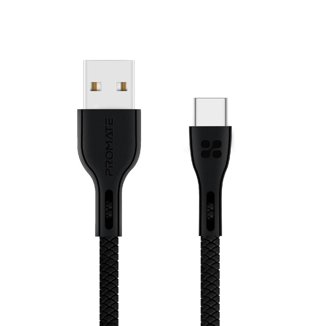 

Кабель Promate PowerBeam-C USB/USB Type-C 2А 1.2 м Black, Черный