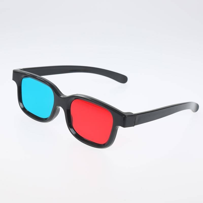 

Анаглифные стерео очки 3D в пластиковой оправе, Черный