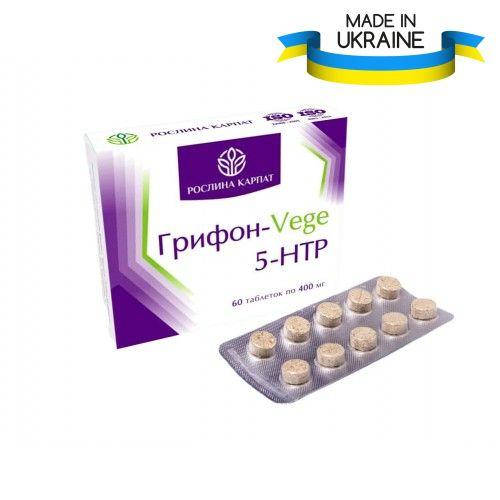

Грифон-vege 5-htp 60 таб, это БАД Рослина Карпат. Магний B6 и триптофан. Ваше настроение, сон и аппетит