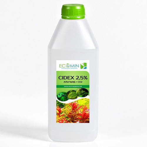 

Альгицид + СО2 (ECOMIN CIDEX 2.5%), 1 л