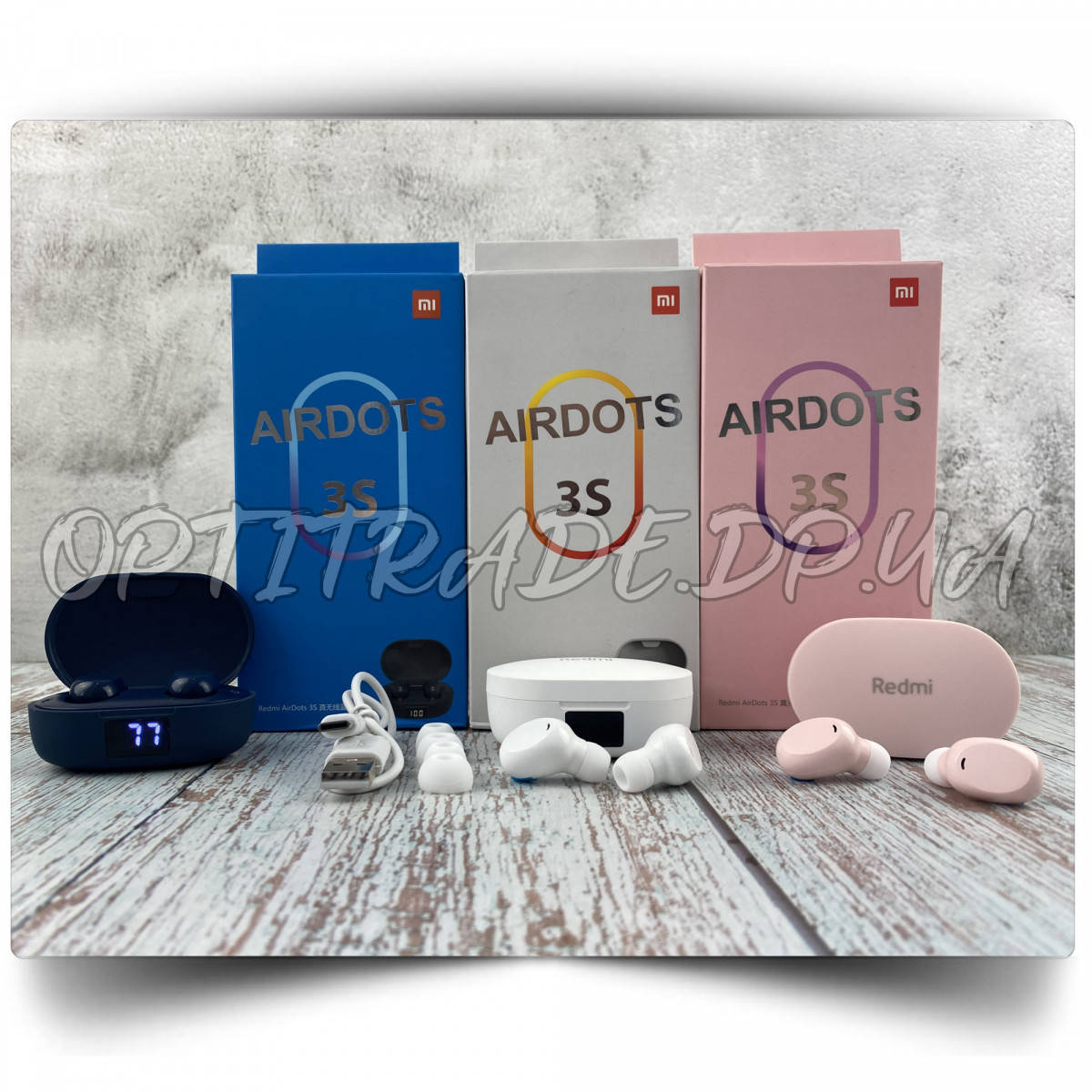

Безпровідні навушники Bluetooth Xiaomi Redmi AirDots 3s, Розовый