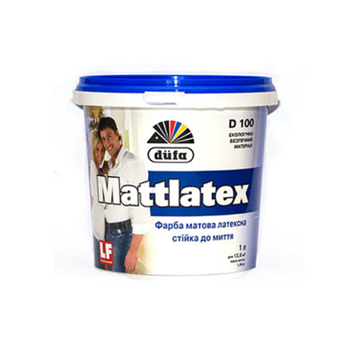 

Интерьерная краска Dufa Mattlatex D100 матовая 1л, Белый