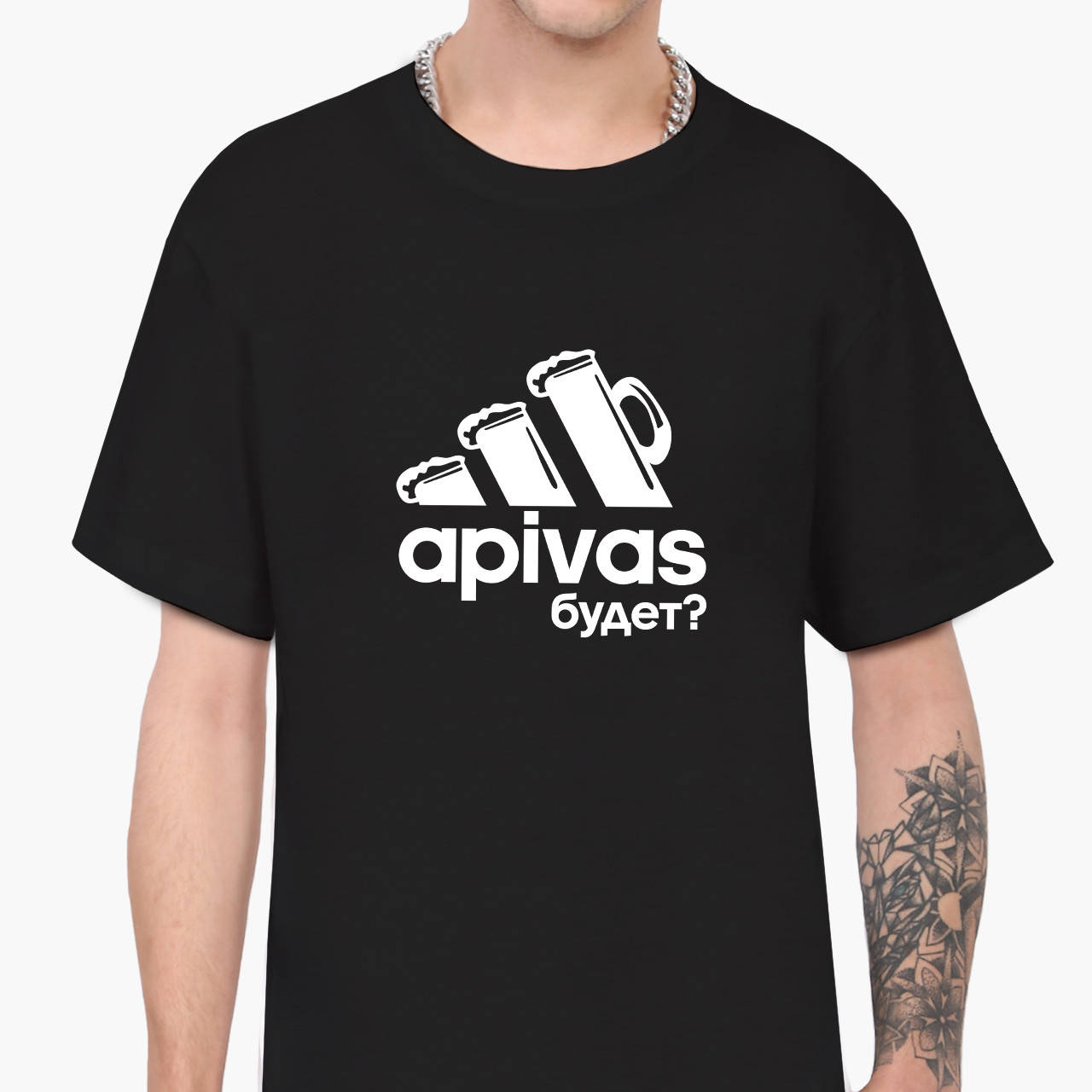 

Футболка мужская Апивас (Apivas) Черный (9223-1986) M