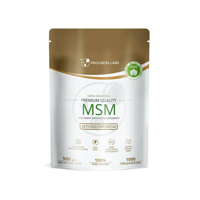 

MSM - органическая сера в порошке 500 г, PROGRESS LABS