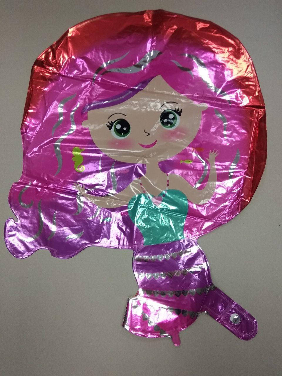 

Шар фигурный Русалочка (Малиновый), Зелёный