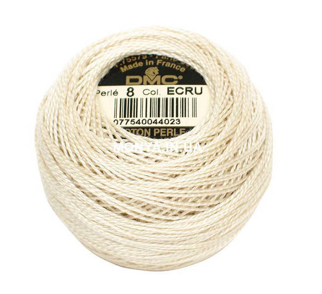 

Нитка DMC Perle Cotton Size 8 - #ECRU
