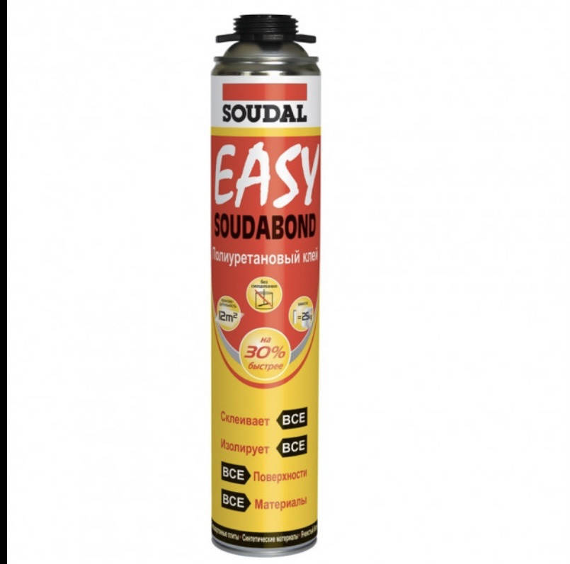

Пена- клей профессиональная Soudal 750мл ( профи) SOUDABOND EASY