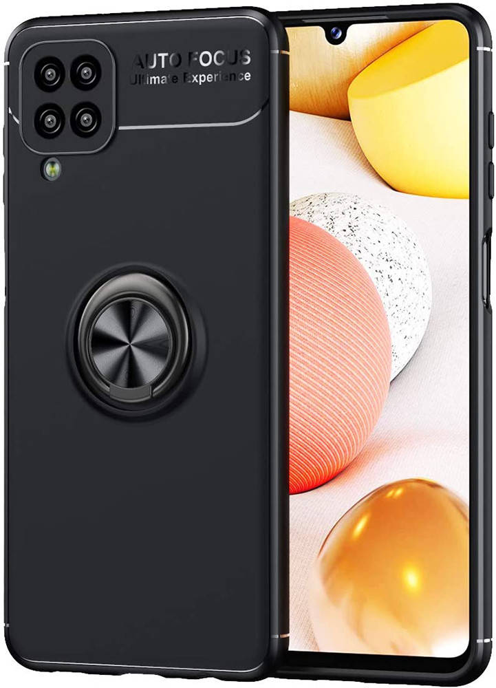 

Чехол с кольцом Samsung Galaxy A12 A125 Autofocus Черный